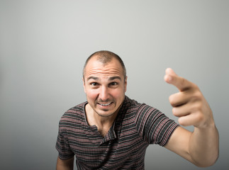 Fototapeta premium Angry aggressive man