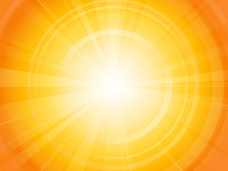 Obraz premium Wibrujące gorące letnie słońce