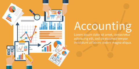 Accounting concept. Vector