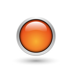 Round orange web button