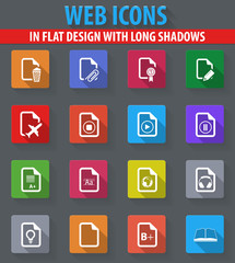 Documents icons set