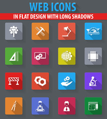 Engineering icons set