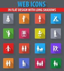 Family icons set