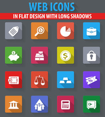 finance icons set