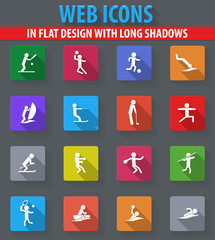 Shapes Sports icons set
