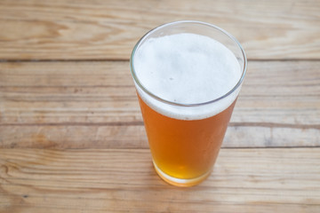Craft beer in the glass