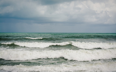 Strong wave in the sea