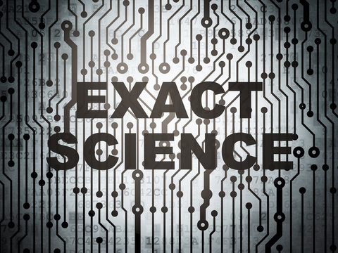 Science concept: circuit board with Exact Science