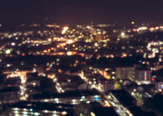 Abstract of blurred phuket night life