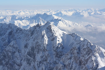 Alpenblick von der Zugspitze