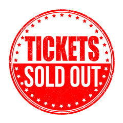 Tickets sold out stamp