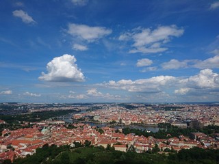 Fototapeta premium View To Prague From Petrin Observation Tower