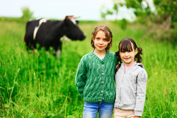 Fototapeta premium Children happiness outdoors.