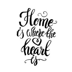 Hand lettering typography poster.