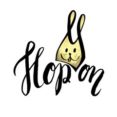 Obraz premium Happy Easter Typographical Background