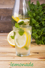 classic lemonade with fresh mint