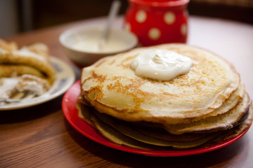  fried pancakes for breakfast