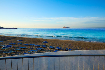 Benidorm Poniente beach in Alicante Spain