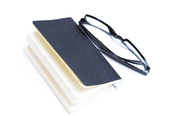 Pen and notebook close up