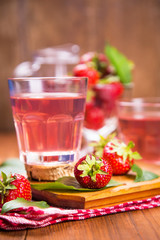 hot strawberrys compote