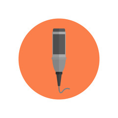 Microphone Design Flat Isolated