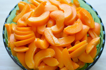 Fresh juicy apricots