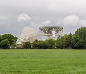 June 12th 2016. Jodrell Bank Observatory, Cheshire, UK. Radio telescopes at Jodrell Bank Observatory