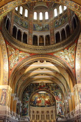 Fototapeta na wymiar Mozaic in Cathedral of Lisieux 