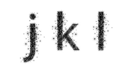 three letters of the alphabet