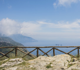 Amalfi coast view from Sorrento