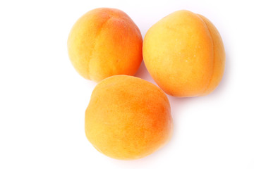 apricot isolated on white background