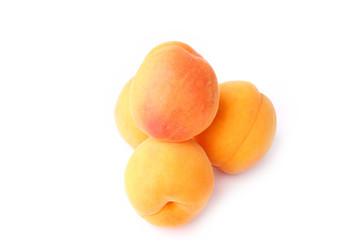 apricot isolated on white background
