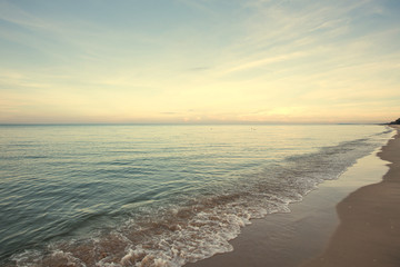 Fototapeta na wymiar Serenity beach with color tone