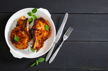 Grilled T-bone steak