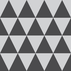 Decorative triangles. Geometric stylish background. Vector seamless pattern.
