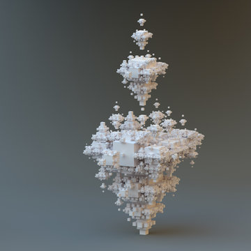 Abstract fractal tower.