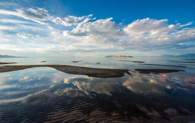 Foto op Plexiglas People at Great salt lake, Utah © forcdan