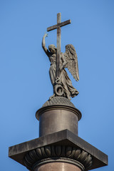 Fototapeta na wymiar Alexander column. St. Petersburg Palace square