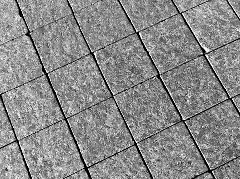 Abstract gray stone pavement texture.