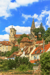 Picturesque medieval town of Semur en Auxois