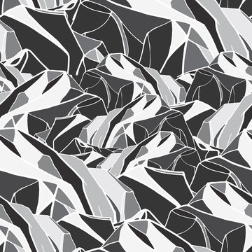 geometric seamless pattern. monochrome background with abstract © tomiganka