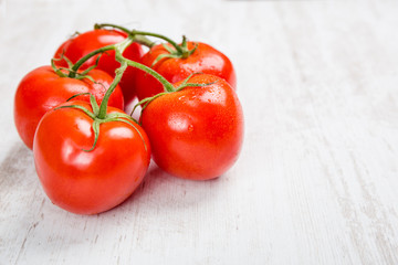 Frische und reife Tomaten