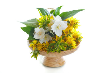 beautiful yellow summer flowers