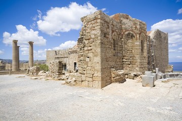 Church ruins, Lindos