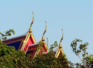 Gable apex / Gable apex on the roof of thai temple.