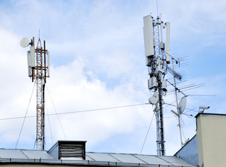 Antena on roof