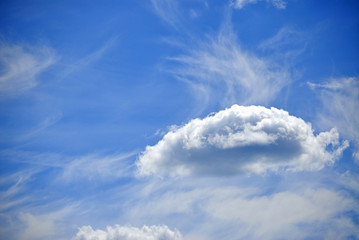 Clouds in blue sky