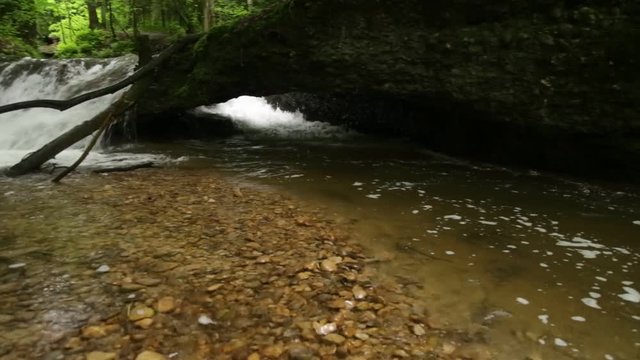 RAW-Video - Scheidegger Wasserfall im Allg&auml;u in S&uuml;ddeutschland 