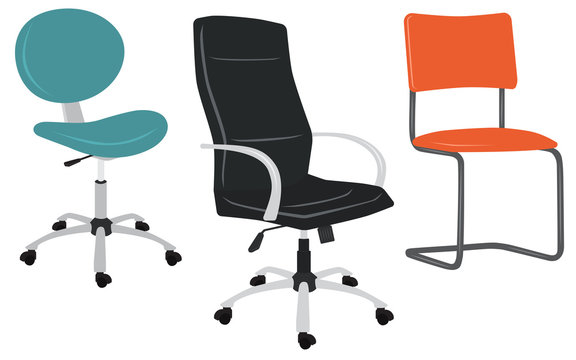 Set of office chairs