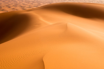 Sand dunes in the Sahara Desert, Merzouga, Morocco